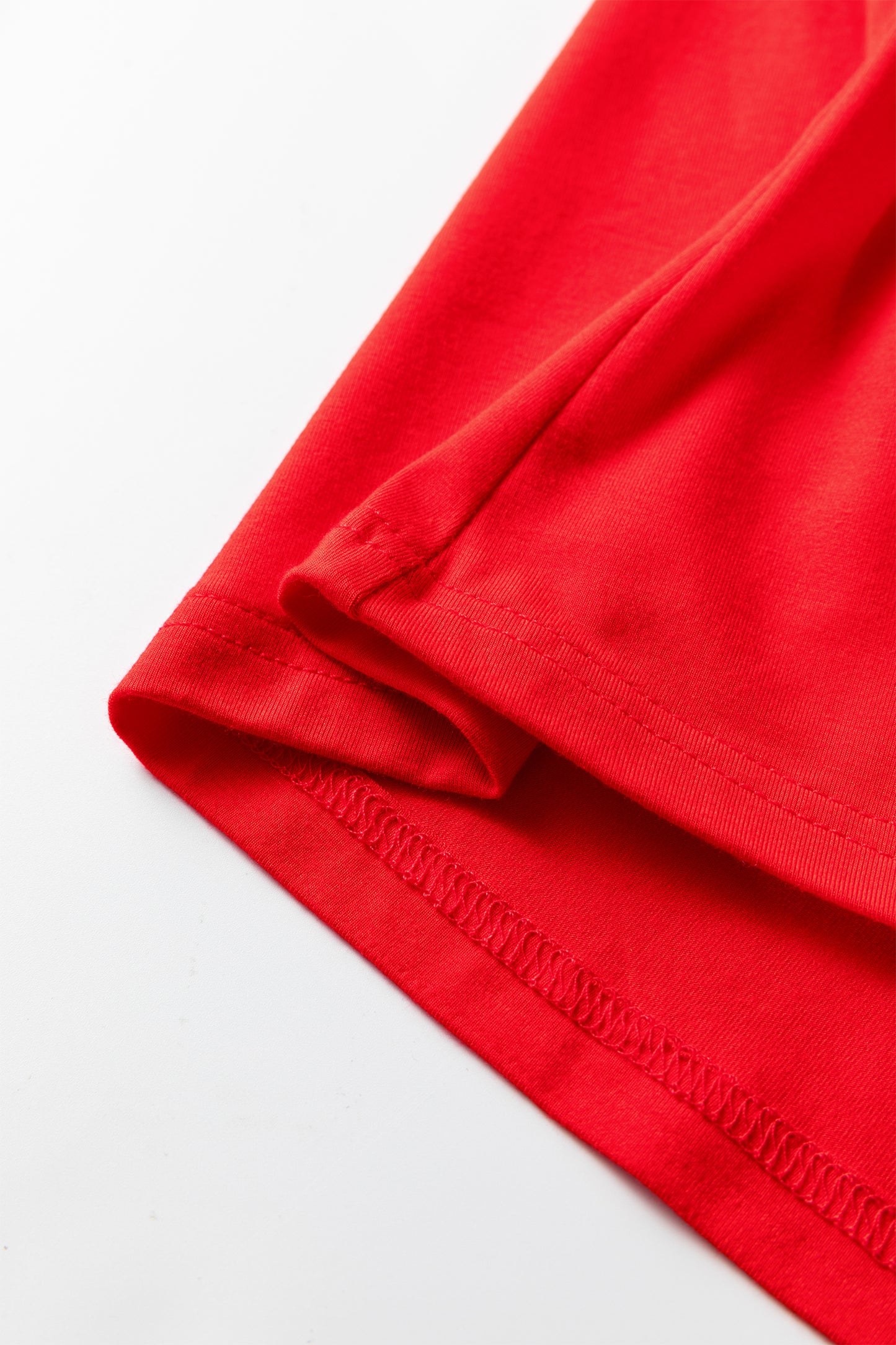 Red Foldover Off-Shoulder Top