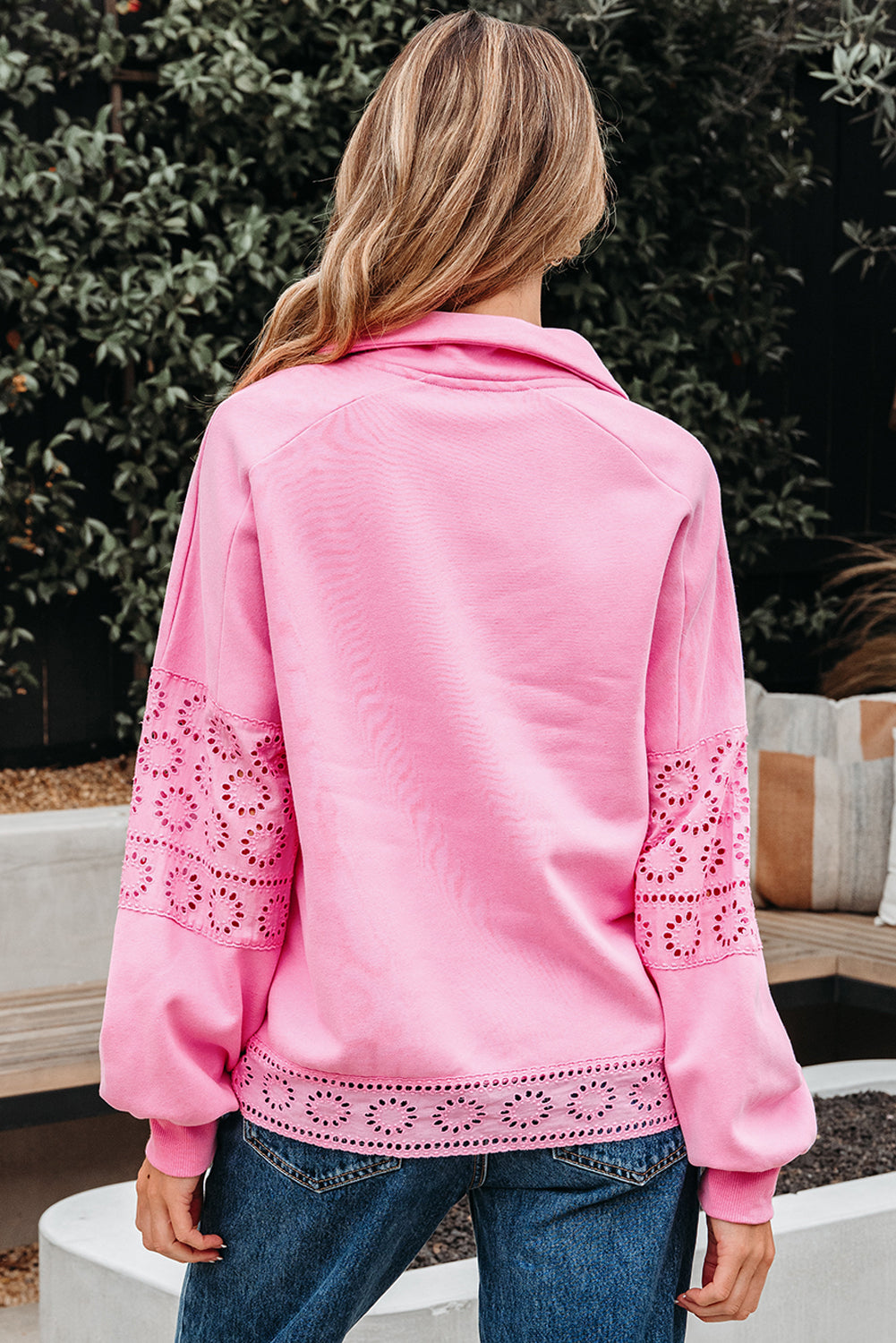 Floral Embroidered Pullover