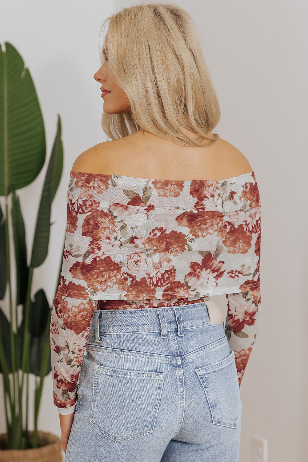 Sheer Floral Bodysuit