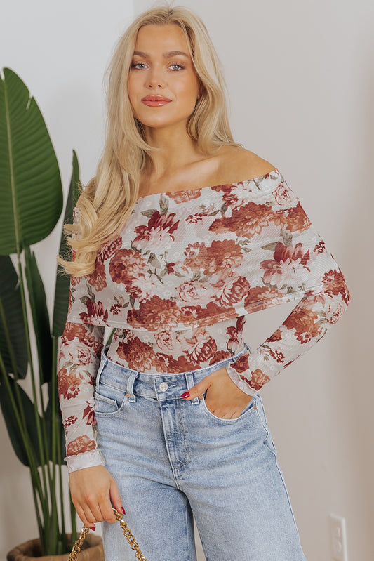 Sheer Floral Bodysuit