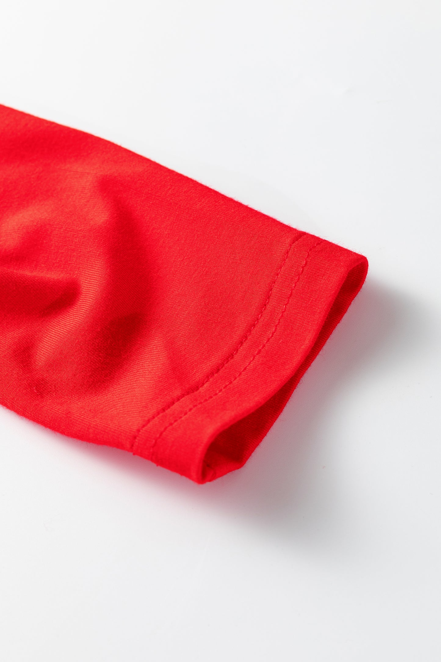 Red Foldover Off-Shoulder Top