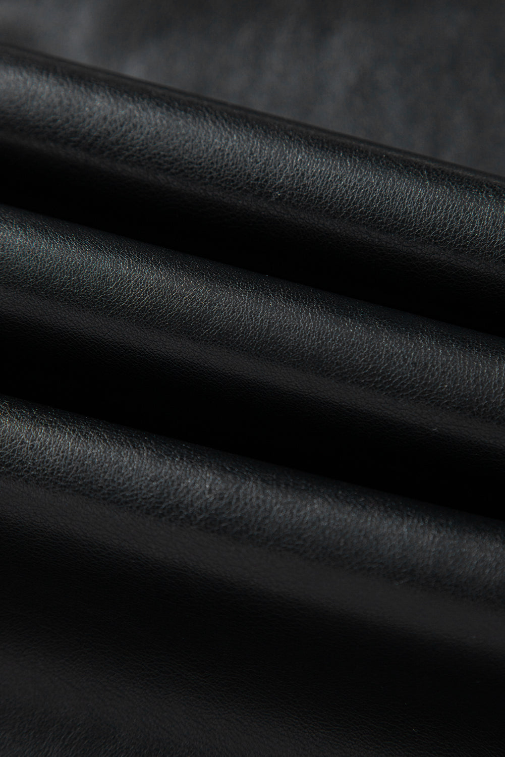 Black Faux Leather Maxi Skirt