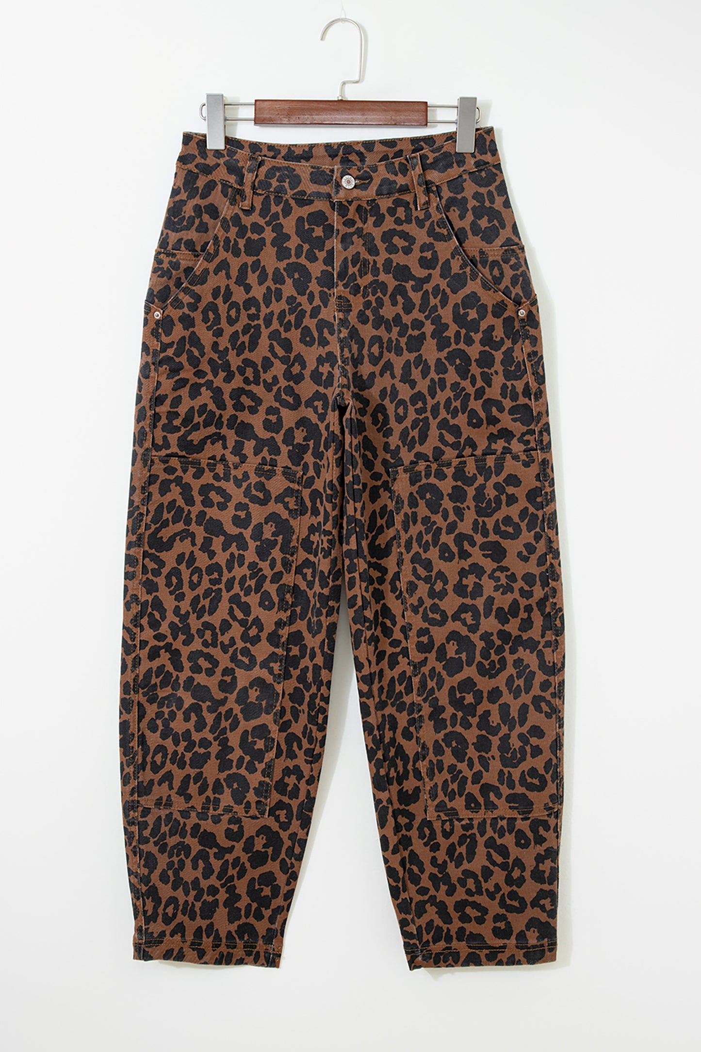 Leopard Denim Jeans