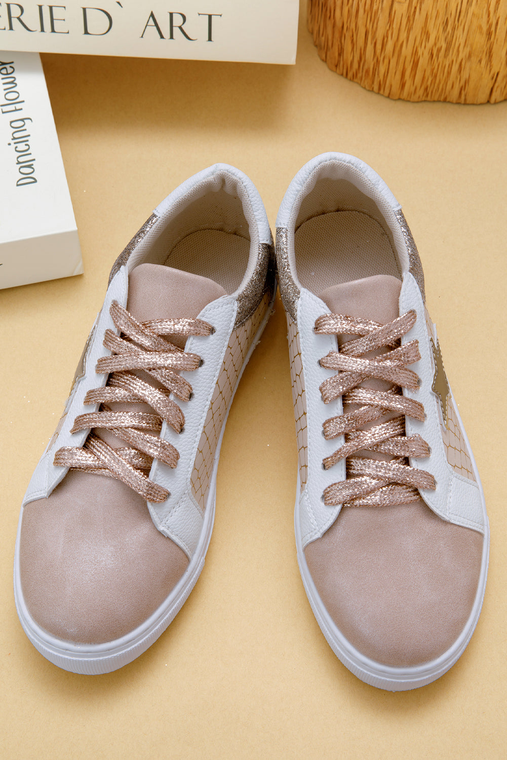 Gold Star Patch Sneakers