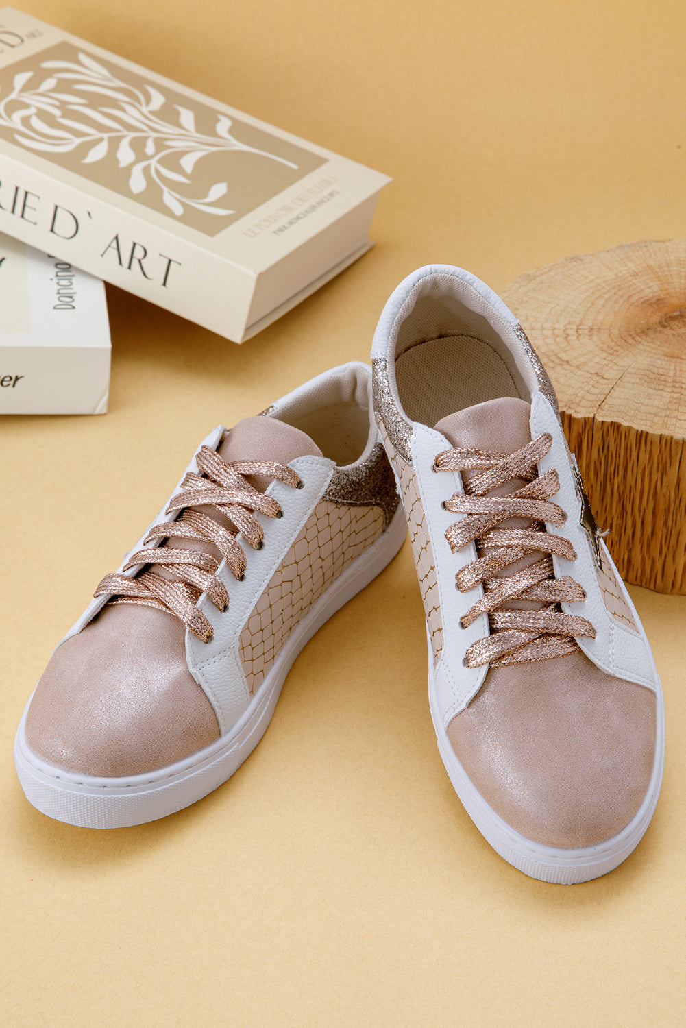 Gold Star Patch Sneakers