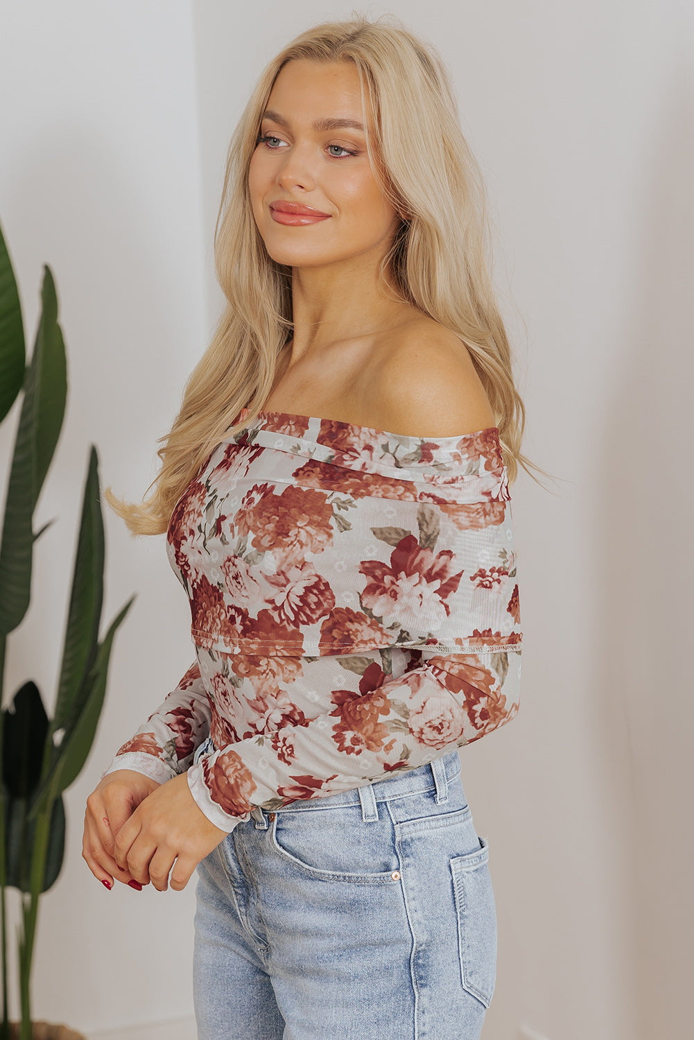Sheer Floral Bodysuit